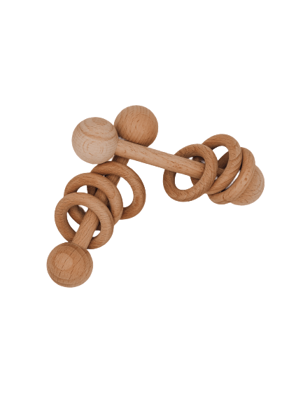 Wooden Baby Rattle Toy - B.BabyCo