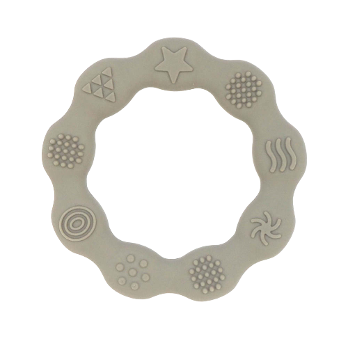 Flower Ring Teether Blue, Sage ,Blush