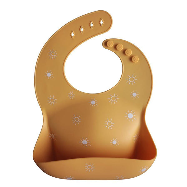 Silicone Baby Bib-Sun Orange - B.BabyCo