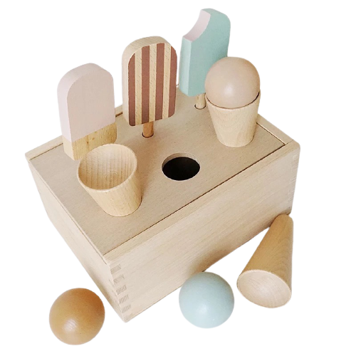 Wooden Ice Cream Set