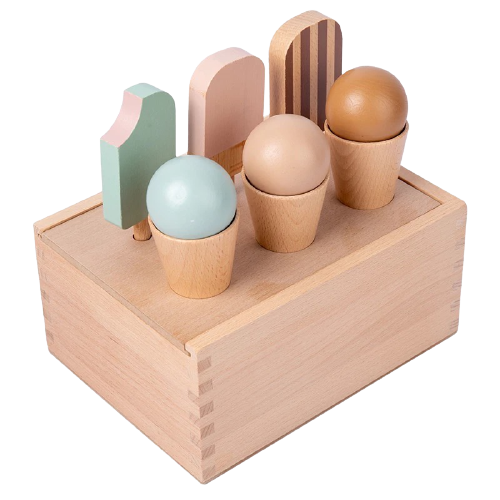 Wooden Ice Cream Set