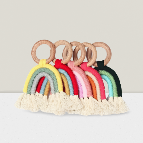 Rainbow Macrame-Pink