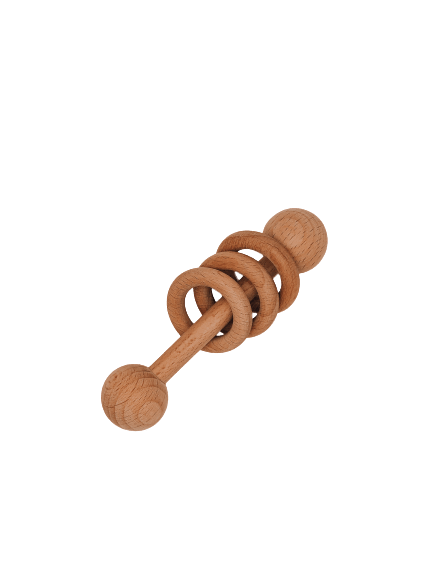 Wooden Baby Rattle Toy - B.BabyCo