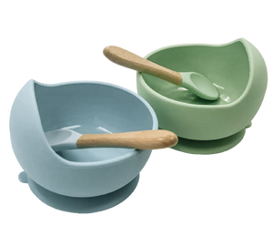 Silicone Bowl And Spoon Set- Ether