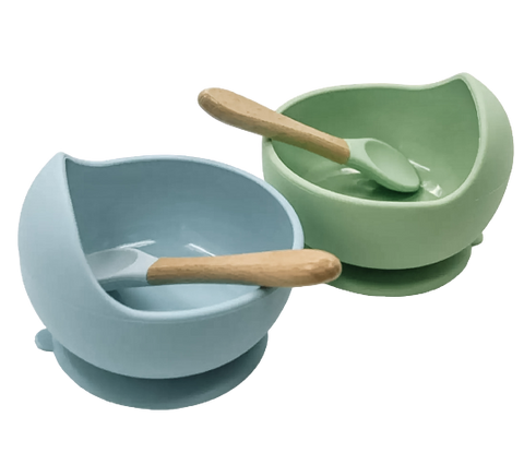 Silicone Bowl And Spoon Set- Ether